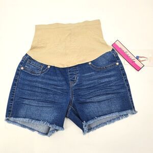 Haute Mama Maternity Large Jean Shorts